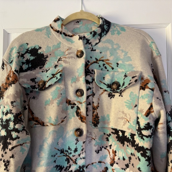 Anthropologie Field 100% Wool Sweater Shacket size Medium - Picture 2 of 8